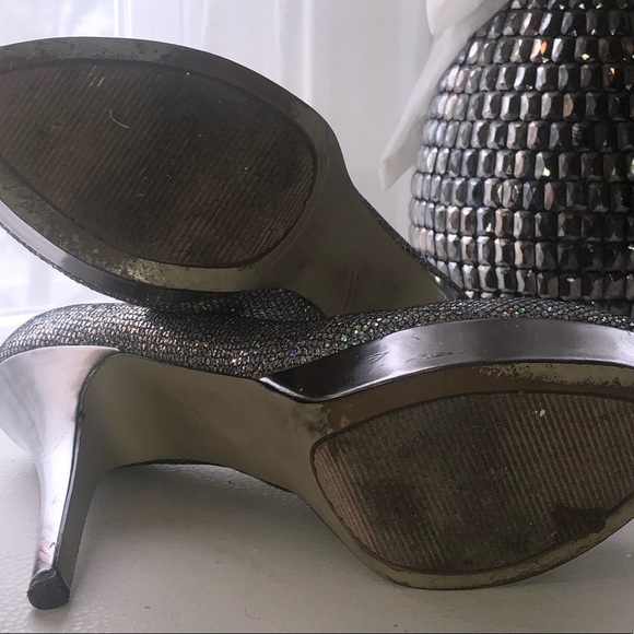 Enzo glitzy stacked heel - Picture 2 of 3